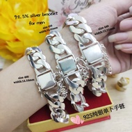 Rantai tangan Dunhil Perak 925 sesuai untuk lelaki@925纯银单卜男装手链👉925 silver bangle for men