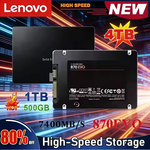 Lenovo 870EVO Original 4T SSD solid state drive, 1T 2T storage space, suitable for notebooks and des