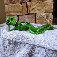 Meditation Alien Earth Earth Mother Resin Ornaments Interior Decoration Meditation Alien Garden Stat