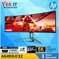 AOC 49" AG493UCX2 5K DUALQHD 165Hz 1ms HDR400 G-Sync Freesync Premium Pro (HDMI2.0 x 3, DP1.4 ,USB-C