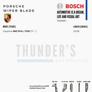 BOSCH ใบปัดน้ำฝน Porsche ปอร์เช่ พอร์ช พอร์เชอ Cayenne Aerotwin / Aerotwin Plus ไร้โครง