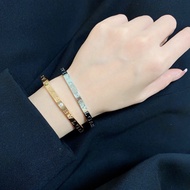 【Best quality】bv 18K gold classic letter-set diamond bracelet - fashionable and high-end handpiece f
