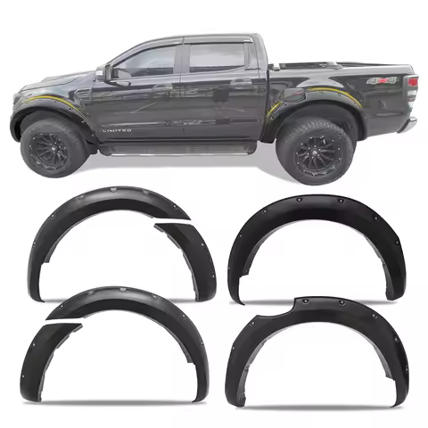 Car Fender Flares Guard Arch Cover For Ford Ranger 2015 2016 2017 2018 2019 2020 2021 2022 T7 T8 PX2