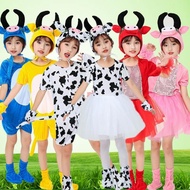Children Animal Costume Cow Performance Costume Calf Costume Milk Song Ranch Little Guaiguai Cow Dan