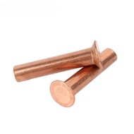 (A)Copper countersunk head rivets GB869 percussion type flat head flat cone head solid rivets Copper