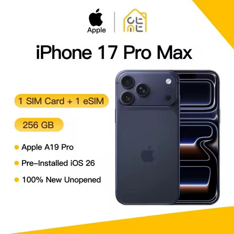 Apple iPhone 17 Pro Max Original New 12GB RAM 120Hz 6.9" Super Retina OLED Screen A19 Pro Chip 48MP