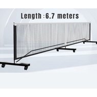 Buyer 4.1 / 5.1 / 6.7 Meter Portable Adjustable Badminton Pickleball Net Outdoor Net Post Tiang Sepa