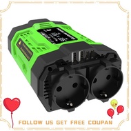 Car Inverter Portable Digital Display 600W 12V DC to 220V AC Car Power Supply Converter EU Plug qing