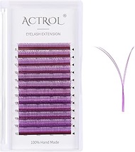 YY Eyelashes Extension Lashes Purple C Curl 0.07mm 8-15mm Mixed Y Lash Volume Extension Easy Fans Y 