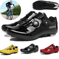 Ready Stock Road Cycling Shoes Couple Cycling Shoelace Lock Buckle Cycling Shoes Lace-Free Bicycle Shoes Rotating Buckle Cycling Shoes Bicycle Professional Men Women Lightweight Breathable Sports/Sports Shoes SH-RP2 Road Bicycle Shoes Moun