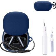 For Anker Soundcore Liberty 4 NC Case / Liberty 4 Case Earphone Protective Cover with Carabiner + La