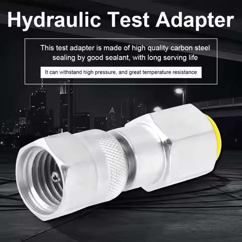 G1/4 to M16*2 Thread Pressure Test Point Testing Coupling Adapter for Hydraulic System Hydraulic Tes