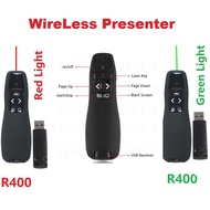 laser pointer wireless power pointer presenter  r400 remote control portable handheld
