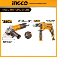 Bộ Combo Máy Khoan Điện ID8108 và Máy Mài Góc INGCO AG71182 cho thợ và gia đình giá rẻ chính hãng