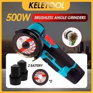 Two Batteries Brushless 12V Mini Angle Grinder Machine 500W Cordless Polishing Angle Grinding Machin