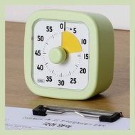 ODA Minimal Silent Study Timer Clock 60 Min Pastel Desk Timer 10x10cm Lightweight Modern Design
