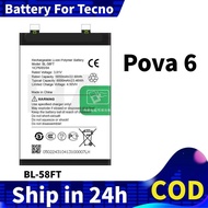 Battery For Tecno Pova 6 Bateri Pova6 BL-58FT