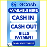 ▬ ❀ ✈ GCASH RATES LAMINATED LOAD SIGNAGES A4 SIZE GCASH RATES