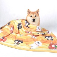 SHIBAINC | 柴犬工房空調毯 (黃色) 柴犬 毛毯 柴犬毛毯 午睡毯