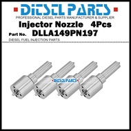 4Pcs Diesel Fuel Injector Nozzle Tips 105017-1970 DLLA149PN197 NP-DLLA149PN197 for Mazda Titan / Eng