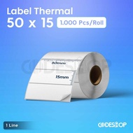 PRICE LABEL STICKER 50 X 15 THERMAL STICKER PAPER 50x15 MM 1000