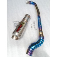 Daeng sai4 Pipe canister conical open specs exhaust Pipe for Wave 125 Xrm 110/125 Wave 100/110/115 R