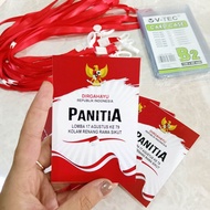 ID CARD ISI 10 SET B2 / B3 / B4 / COCARD / NAME TAG MIKA PANITIA / PESERTA / SISWA DLL