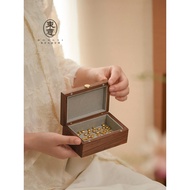 Solid Wood Deposit Gold 1g Golden Bean 10g20g Gold Gold Bar Dedicated Storage Box Portable Jewelry B