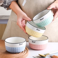 Creative glazed ceramic bowl Heart-shaped ceramic tableware cute girl creative household dessert bow