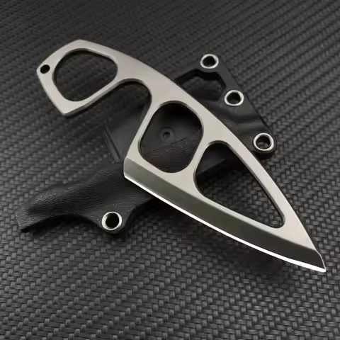 Boker Mini Pocket EDC Necklace Small Fixed Blade Knife 440C Steel Handle with ABS Sheath Outdoor Tac