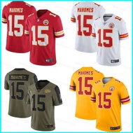 JX1 Kansas City Chiefs NFL Football Jersey No.15 Mahomes Top Tshirt Legend Jersey Sport Tee Unisex X