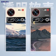 For Nubia Z70 Ultra Phone Case Z70 Ultra Transparent Soft Case Protective Cover Trendy