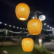 Đèn Lông Mây Tre Boja Ngắn D25 H25