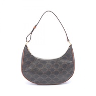 【二手】Celine CELINE AVA Triomphe 單肩包 193952BZJ.04LU 黑色/ブラウンPVC 塗層帆布皮革 Triomphe Ava 包