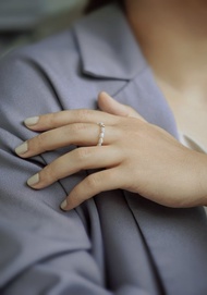 VESTA 小珍珠細戒 SV925/14KGF