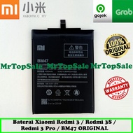 Baterai Handphone Xiaomi Redmi 3 / Redmi 3S / Redmi 3 Pro / BM 47 / BM47 / BM-47 ORIGINAL Battery HP