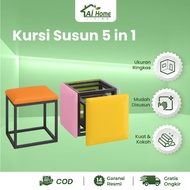 Aihome Living Minimalist Cafe Chair Soft Cube Stacking Chair Modern Aesthetic Chair Relaxing Room Ch
