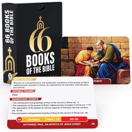 Briston 66 Books of The Bible Flash Cards – Detailed Overview of Each Book: Summary, Figures, Events
