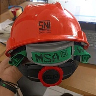 HELM SAFETY MSA FULL SET | HELM PROYEK SAFETY WARNA ORANGE -
