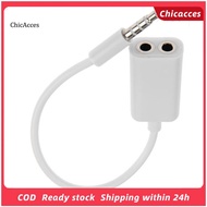 ChicAcces 35mm 1 Male To 2 Female Audio Headphone Splitter Cable Adapter For iPhone MP3