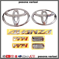 Original Toyota Avanza 2012-2015 Emblem Logo/ Toyota Avanza Vvti Trunk Emblem Logo Type G & E 2012-2