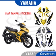 YAMAHA Y15ZR V1 V2 Tampal Sticker Coverset Full Body Cover Set Tampal Stripe Strike Y15 Motorcycle -