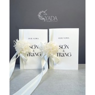 Vows book - Wedding promise card - Model 40