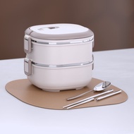 Hai Lớp Hộp Cơm Trưa Inox 304 Di Động Phong Cách Nhật Bản Hộp Đựng Bento Cao Cấp Thẩm Mỹ Giá Trị Trẻ