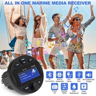 Marine Stereo Radio, Waterproof Digital Multimedia MP5 Player, 3-inch LCD Display, Wireless Connecti