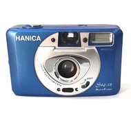 Hanica SW-18MB 29mm wide angle lens full frame 35mm film compact camera motor drive film loading