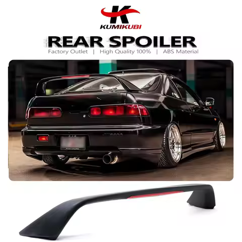 For 1994-2001 Honda ACURA INTEGRA DC2 With LED Brake Light High Quality ABS Plastic Unpainted Spoile