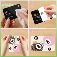 [ERHK-t] 4pcs Credit Card Stickers For Credit Card Skin Debit Card Sticker Personalized Bank Card St