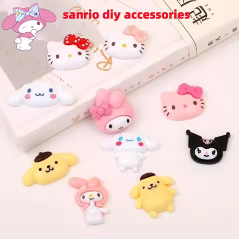 hello kitty mobile phone patch sanrio diy accessories kuromi my melody water cup refrigerator magnet