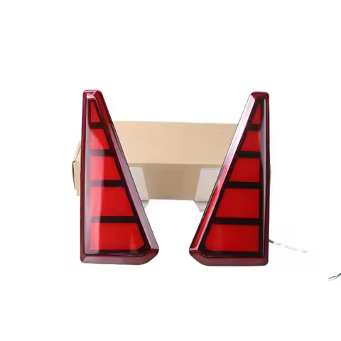 LED Rear Bumper Reflector Light For Toyota Noah Voxy 80 Series 2014-2016 Red Len Sporty Style 2 Func